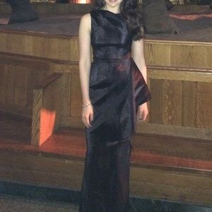 Metallic Talbot Runhof evening gown